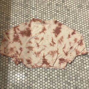 Z Supply Pink Tie-Dye Sweatshirt